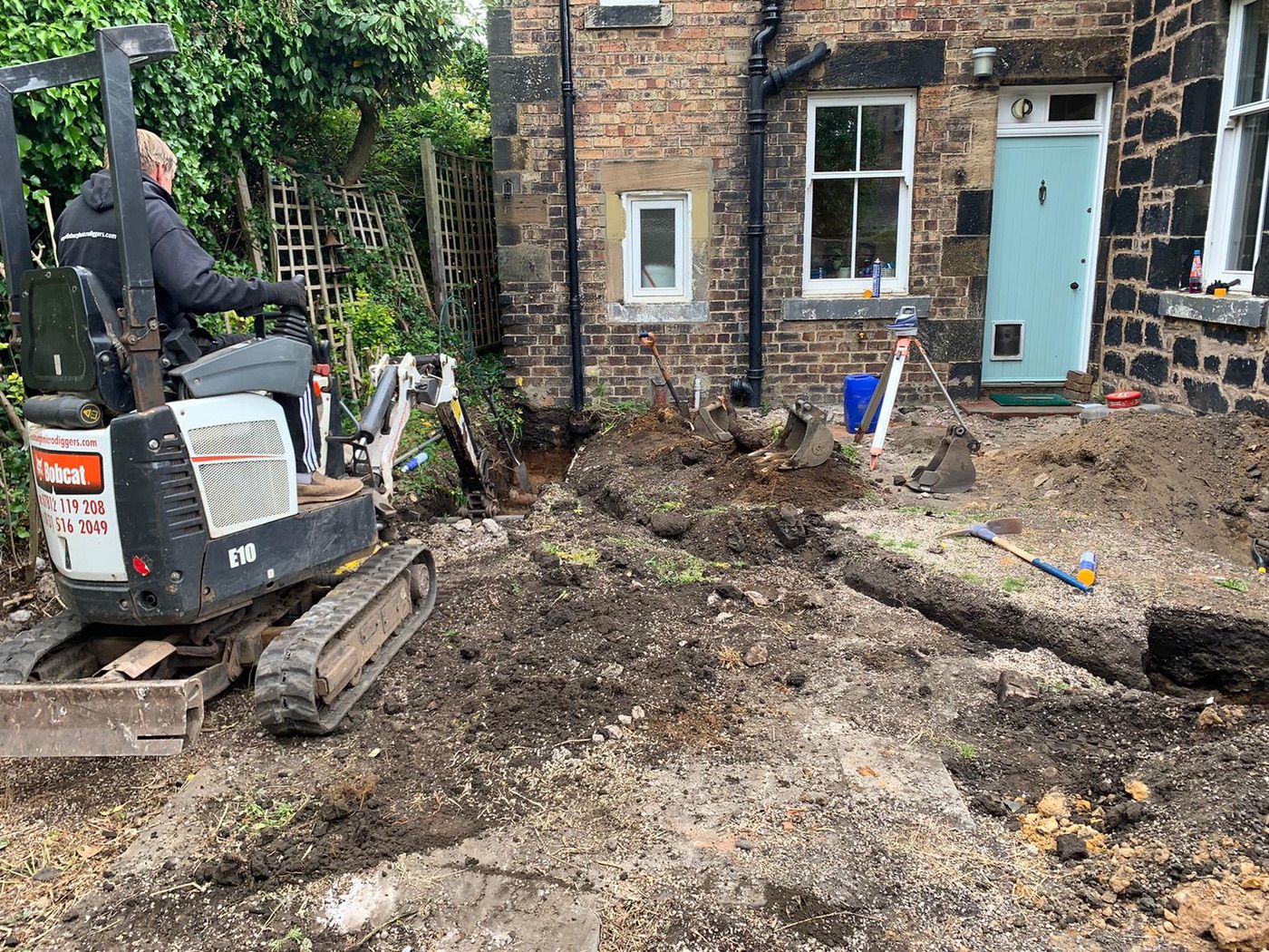 Ground workers on site in London